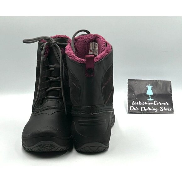The North Face Womens Black Stormkat Cold Weather Faux Fur Lined Boots Sz 9 3009 - Picture 9 of 16